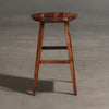 Rustic Teak Finish Outdoor Bar Stool