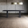 Modern Solid Wood Dining Table in Black Finish