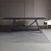 Colonial Solid Wood Dining Table in Black Finish