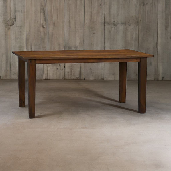 Modern SolidWood Dining Table in Brown Finish