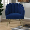 Elizabeth Premium Velvet Fabric Blue Colour Barrel Chair