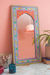 Jaipuri Handpanited and Handcarved Mirror Frame