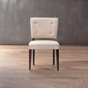 fabric dining chair, solid wood dining chair