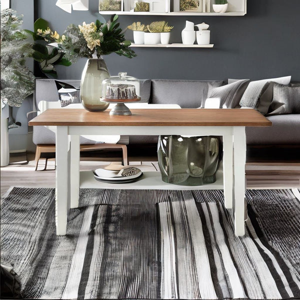 French Solid Wood 4 Seater Dining Table Set