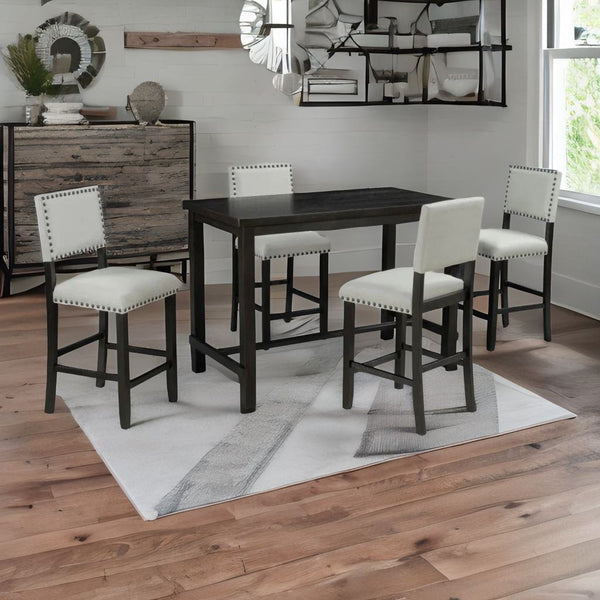 Classic Solid Wood 4 Seater Dining Table Set In Walnut