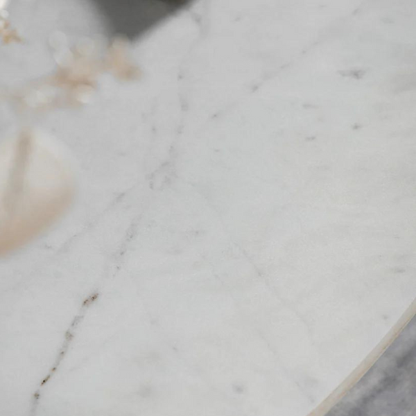 Antalya Modern Round Marble Top Dining Set With Boucle Chairs - 4 Seater, 6 Seater - All Sizes