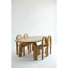 Exclusive Solid Teakwood Curved Dining Table Set - 4 Seater, 6 Seater - All Sizes