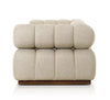 Lave 3 Seater Boucle Sofa - White Finish