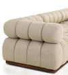 Lave 3 Seater Boucle Sofa - White Finish