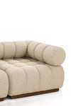 Lave 3 Seater Boucle Sofa - White Finish