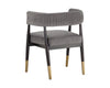 Modern Solid Wood With VelvetArmChair