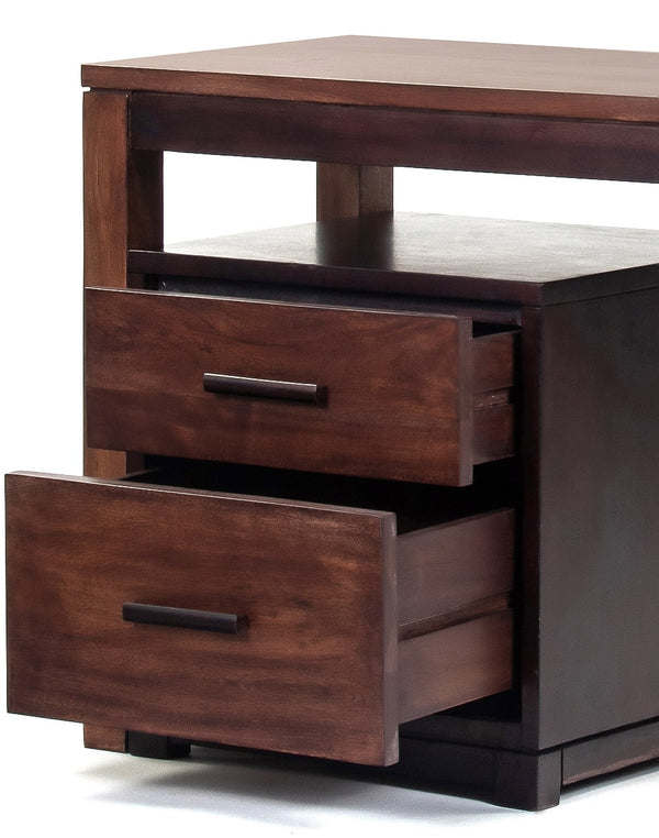 Sheesham Wood Brown Study Table Drawer