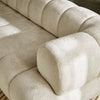 Milano Beige Modern Boucle Fabric Sofa - 4 Seater