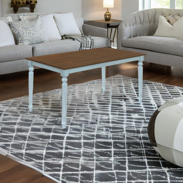 French Solid Wood 6 Seater Dining Table Set