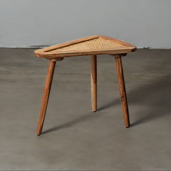 Solid Wood Natural Finish Wooden End Table