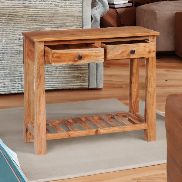 Sheesham Solid Wood Vintage Console Table