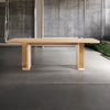 Modern Solid Wood Dining Table In Natural Finish