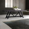 Colonial Solid Wood Dining Table in Black Finish