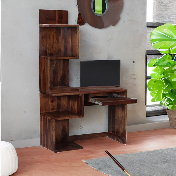 Living Room Study Table - Brown Natural Tone