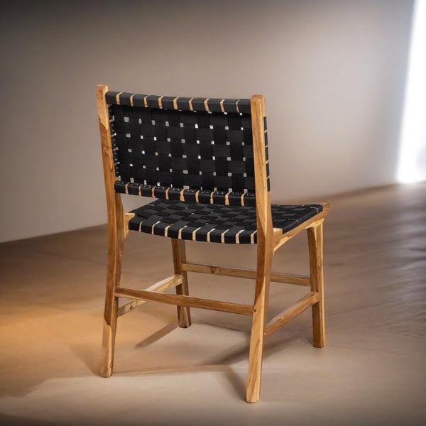 Classic Solid Wood Dining Table Set Leather Chairs – 4 Seater, 6 Seater – All Sizes