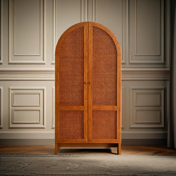 Mason Cane Storage Mango Wood Cabinet