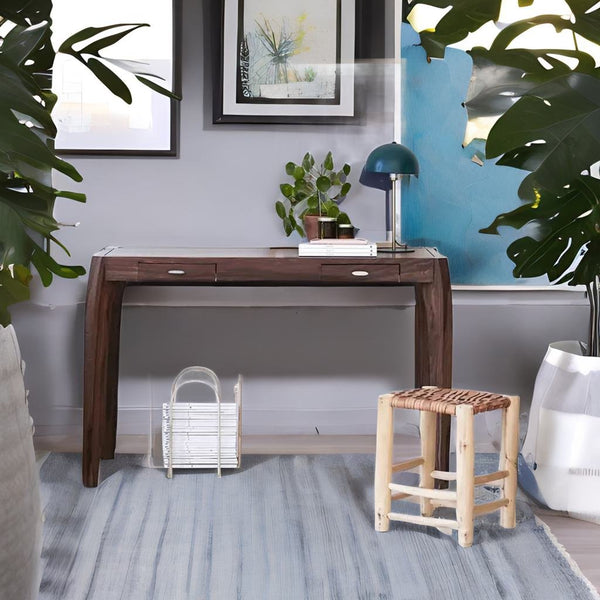 acacia wood study table, wood study table