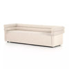 Modern 3 Seater Fabric Sofa - Cream Finish