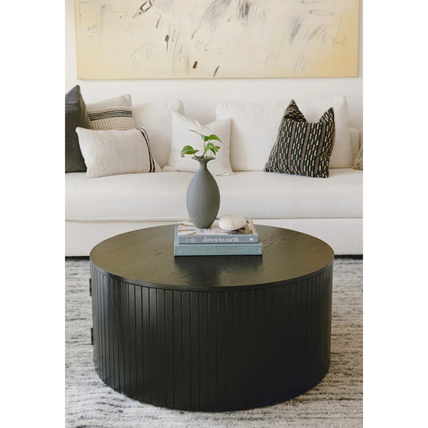 Modern Round Storage Coffee Table