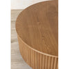 Modern Round Natural Finish Coffee Table