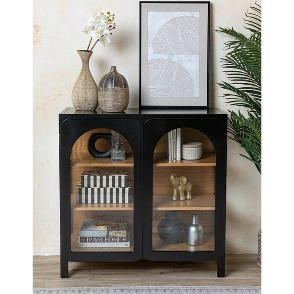 Classic Arch Cabinet In Black