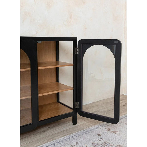 Classic Arch Cabinet In Black
