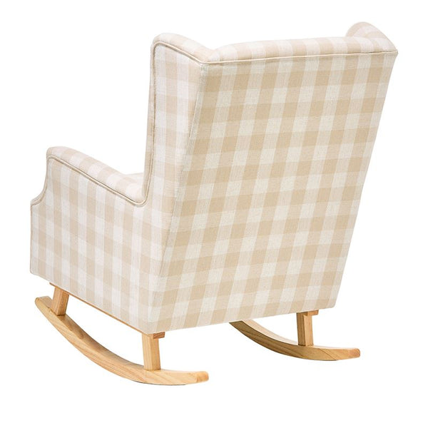 Kids 2 in 1 Gingham Nursery Chair