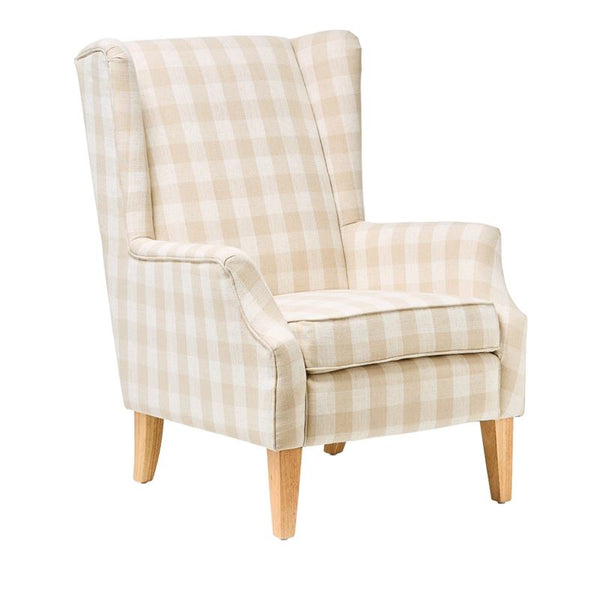 Kids 2 in 1 Gingham Nursery Chair