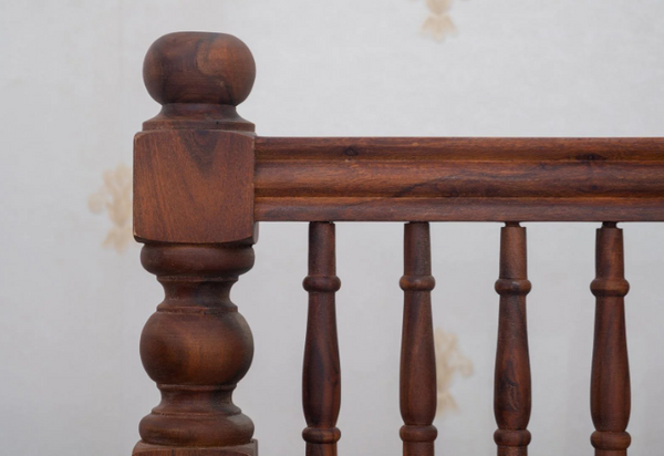 Traditional Handmade Solid Sheesham Wood Bed - All Sizes