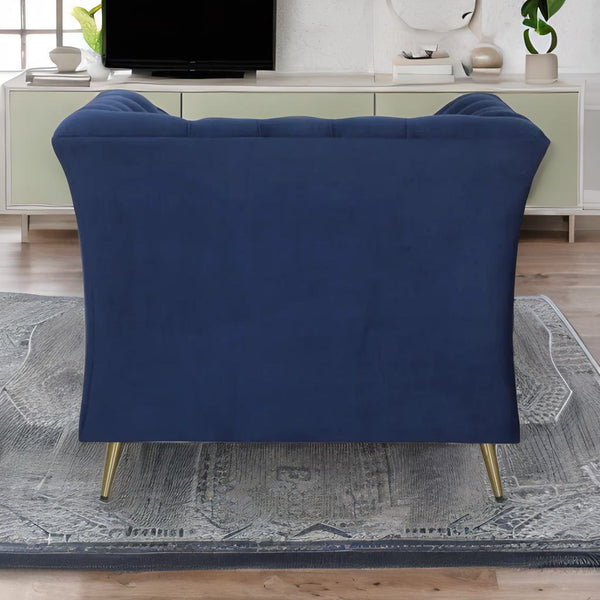 Wood and Fabric Single Sofa for Bedroom