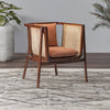 Classic Rattan Sheesham Wood Lounge Chair