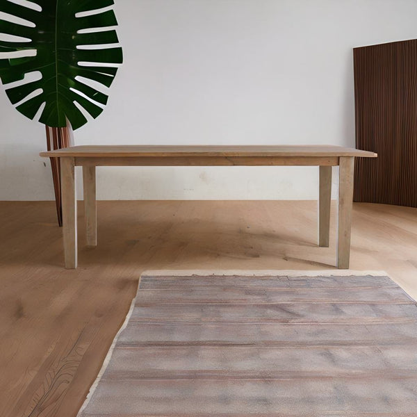 Modern SolidWood Dining Table in Natural Finish