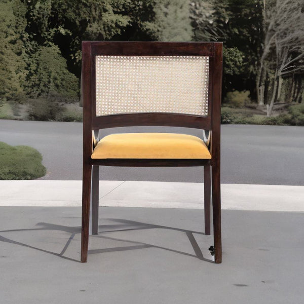 Modern Rattan Elizabeth Mango Solid Wood Cafe Chair