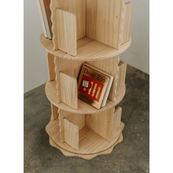 Kids Rotating Bookshelf And Organizer
