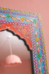 Jaipuri Handpanited and Handcarved Mirror Frame