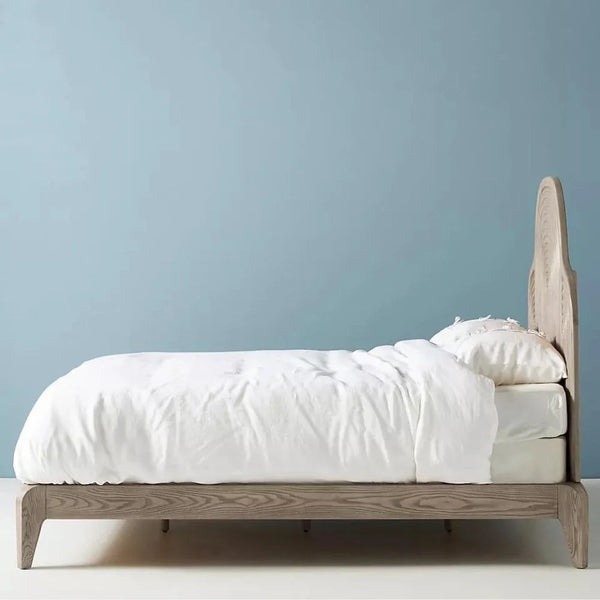 Bohemian Solid Wood Carved Bed – All Sizes