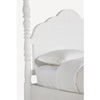 Colonial Acacia Wood Poster Bed With White Finish