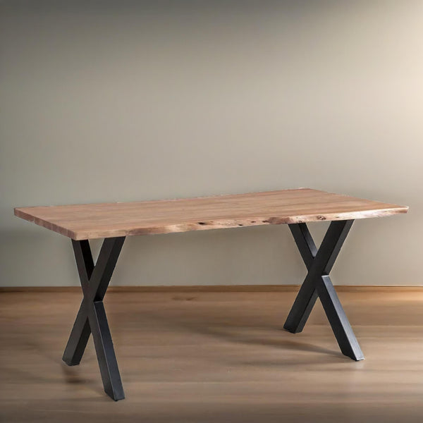 Classic Solid Wood Dining Table Set Leather Chairs – 4 Seater, 6 Seater – All Sizes