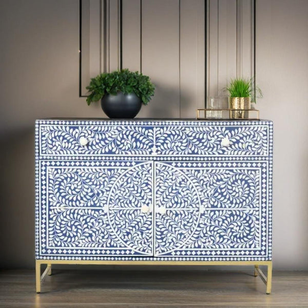 Bone Inlay Kalamkari Sideboard