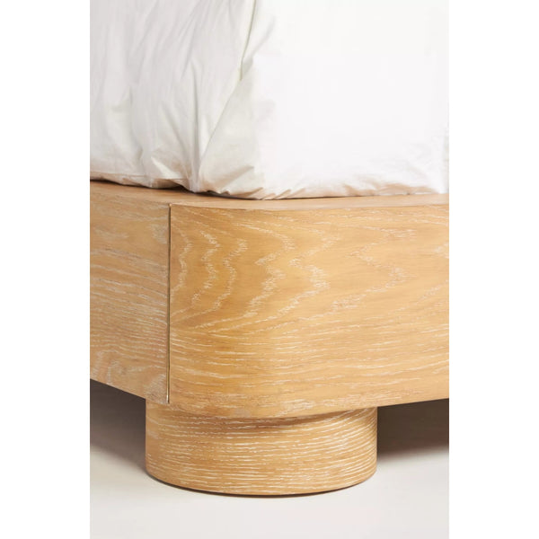 Antalya Modern Solid Oak Wood Bed - All Sizes