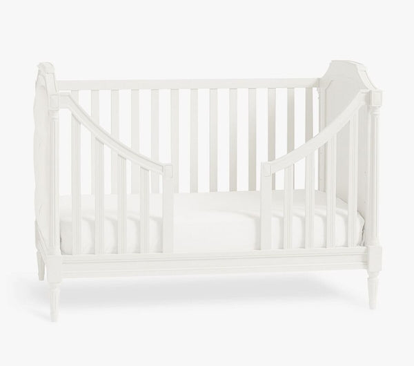 Toddler Bed Conversion Kit And Cot In White