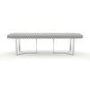 Bone Inlay Black And White 8 Seater Dining Table With Iron Base