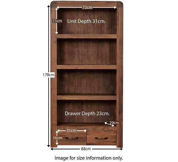 Elegant Acacia Wood Bookcase: Timeless Beauty for Your Home