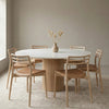 Athena Luxury Marble Top Round Dining Set With Chairs - 4 Seater, 6 Seater - All Sizes