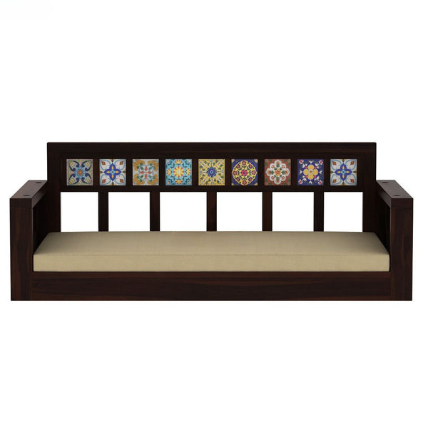 Classic Solid Wood Walnut finish 2 Seater Swing Chair